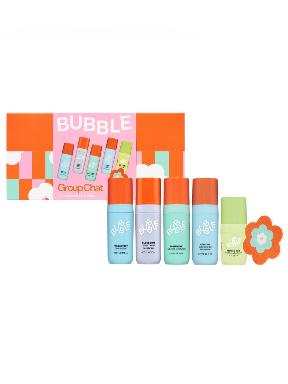BRAND NEW Bubble GroupChat SKINCARE MINI SET CLEANSER OLIVE AND JUNE - Picture 2 of 11